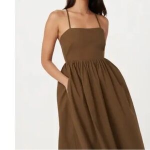 Frank & Oak Chocolate Maxi Dress